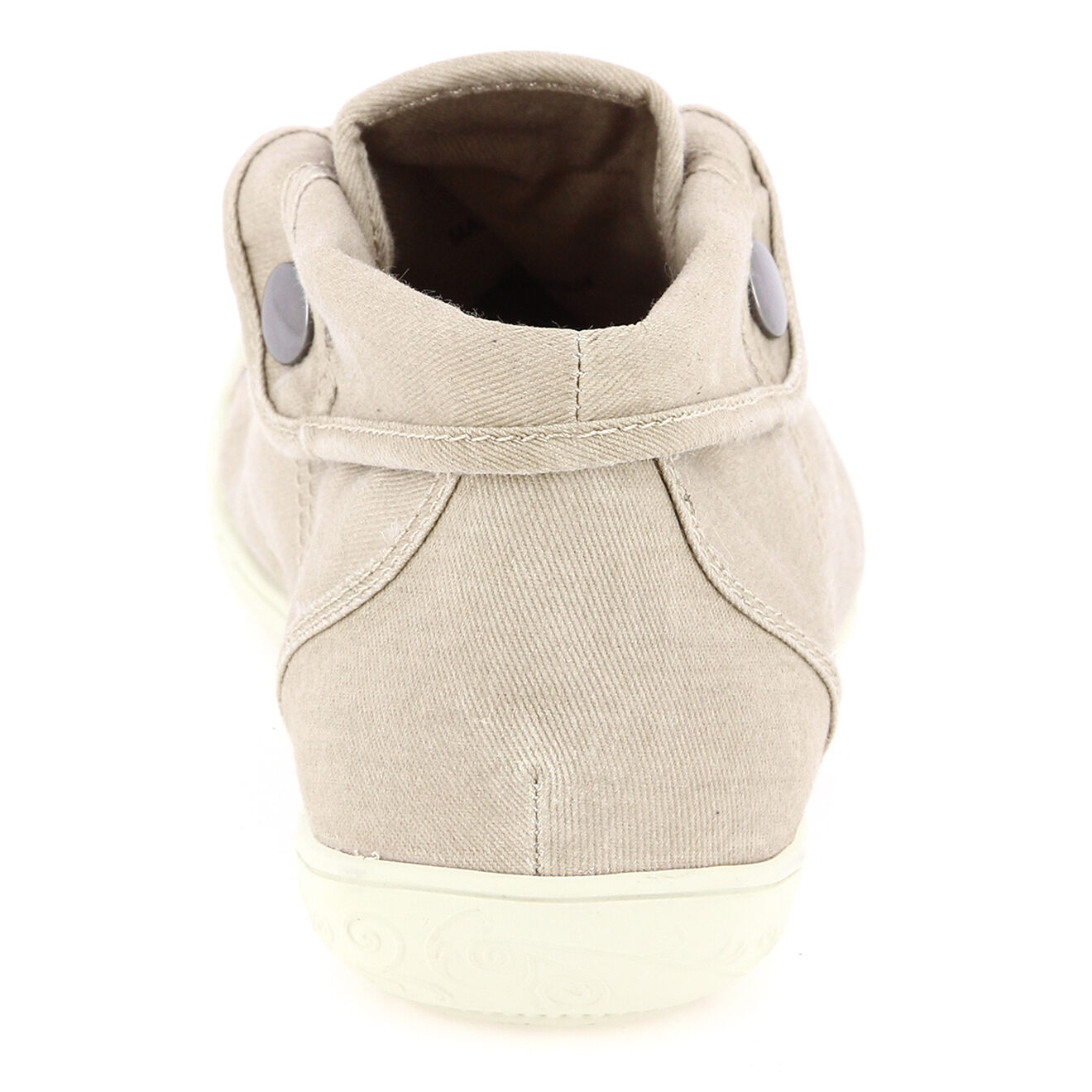 Palladium Baskets montantes en Toile Gaetane sergée sable