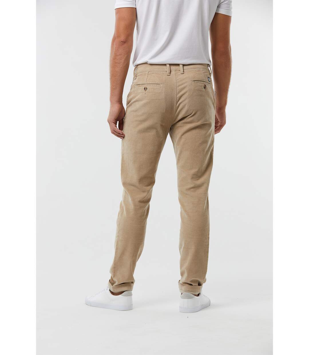 Pantalon manches 34 coton chino GARVIN