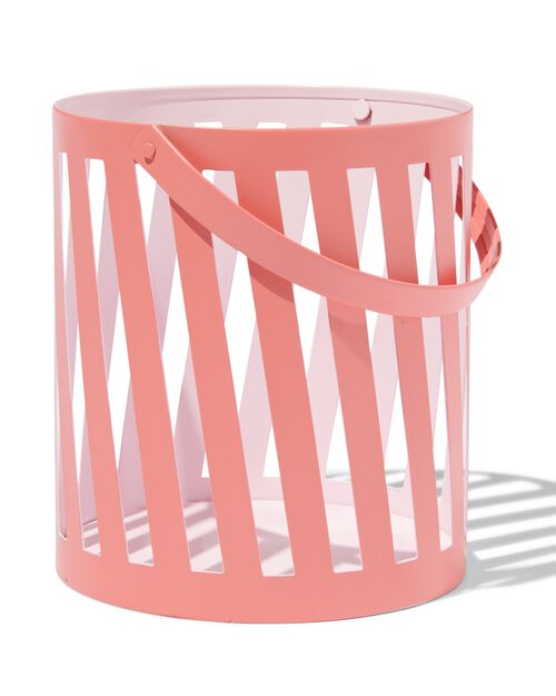 lanterne métal Ø13x14.5 corail
