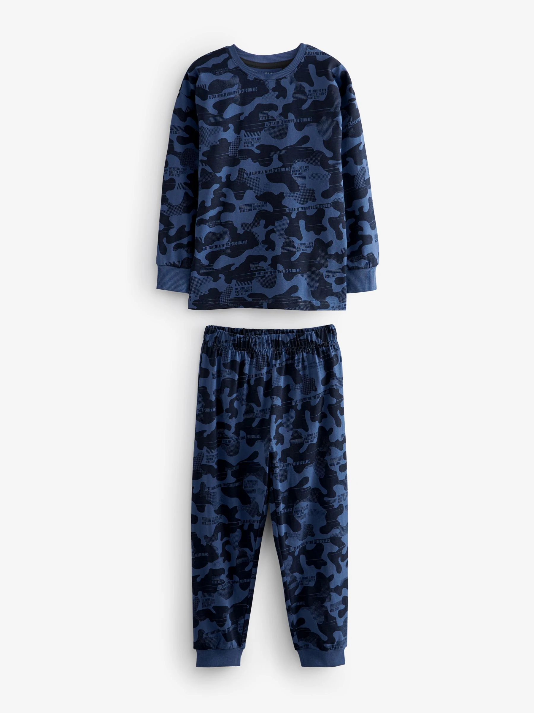 Grijs/blauw/groen camouflage - Verpakking van 3 pyjama's met lange mouwen (3-16 jr)