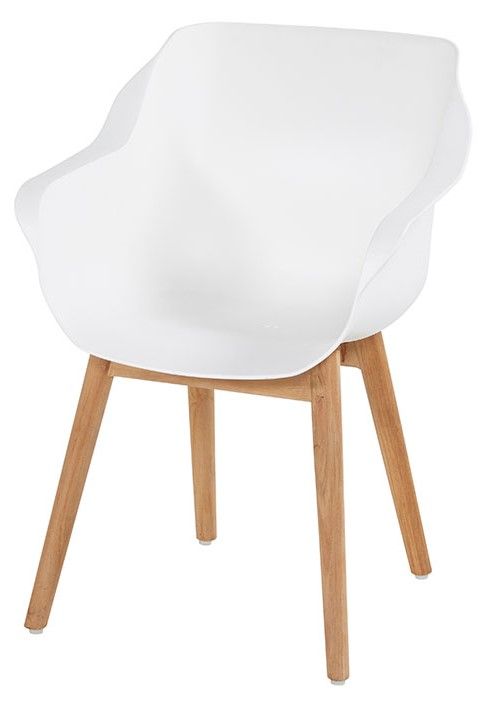 Tuinstoel Royal White 11.688.203 Sophie Teak B62 x D59 x H84 cm