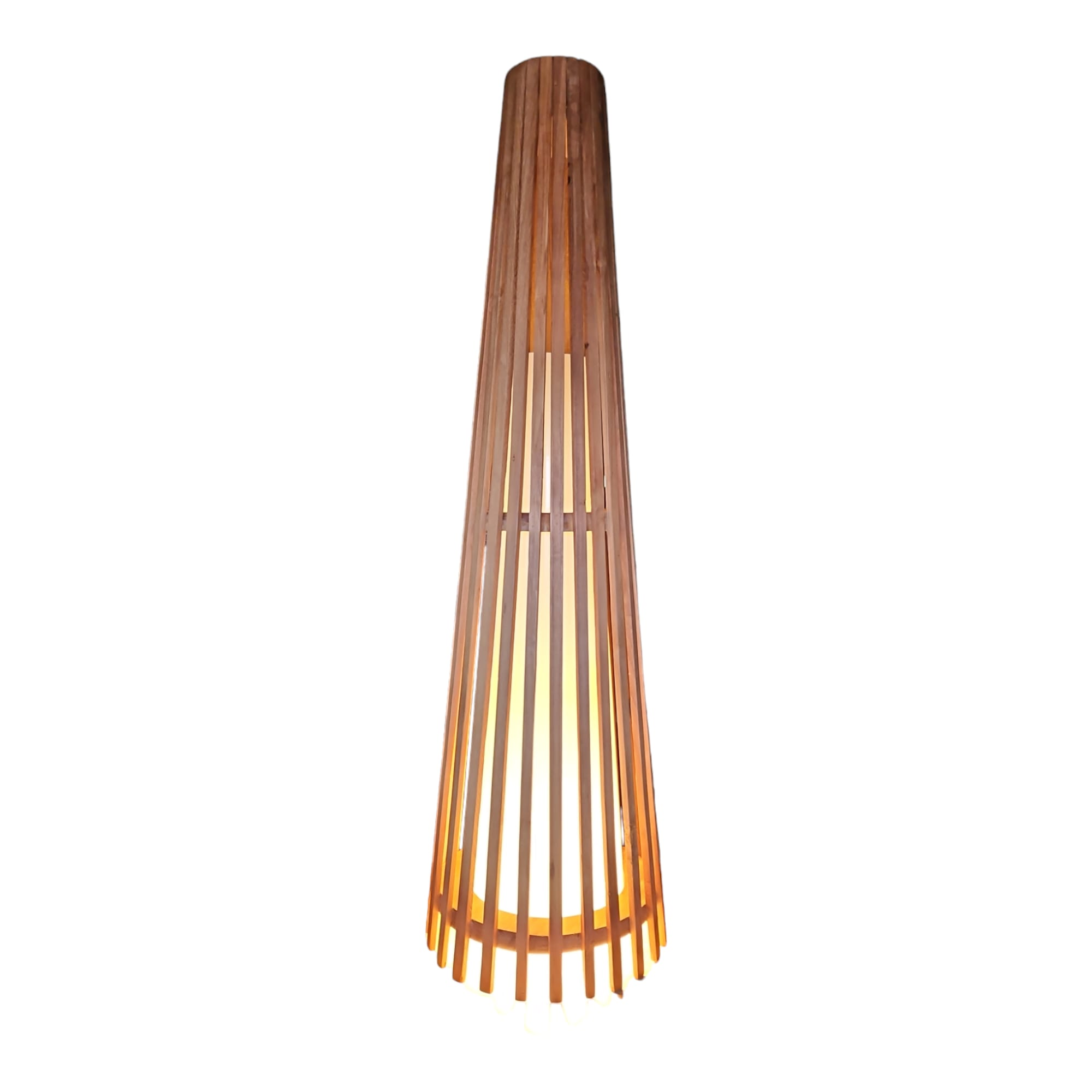 Interieurdirekt – Vloerlamp Anto – Teakhout – 120cm – Naturel