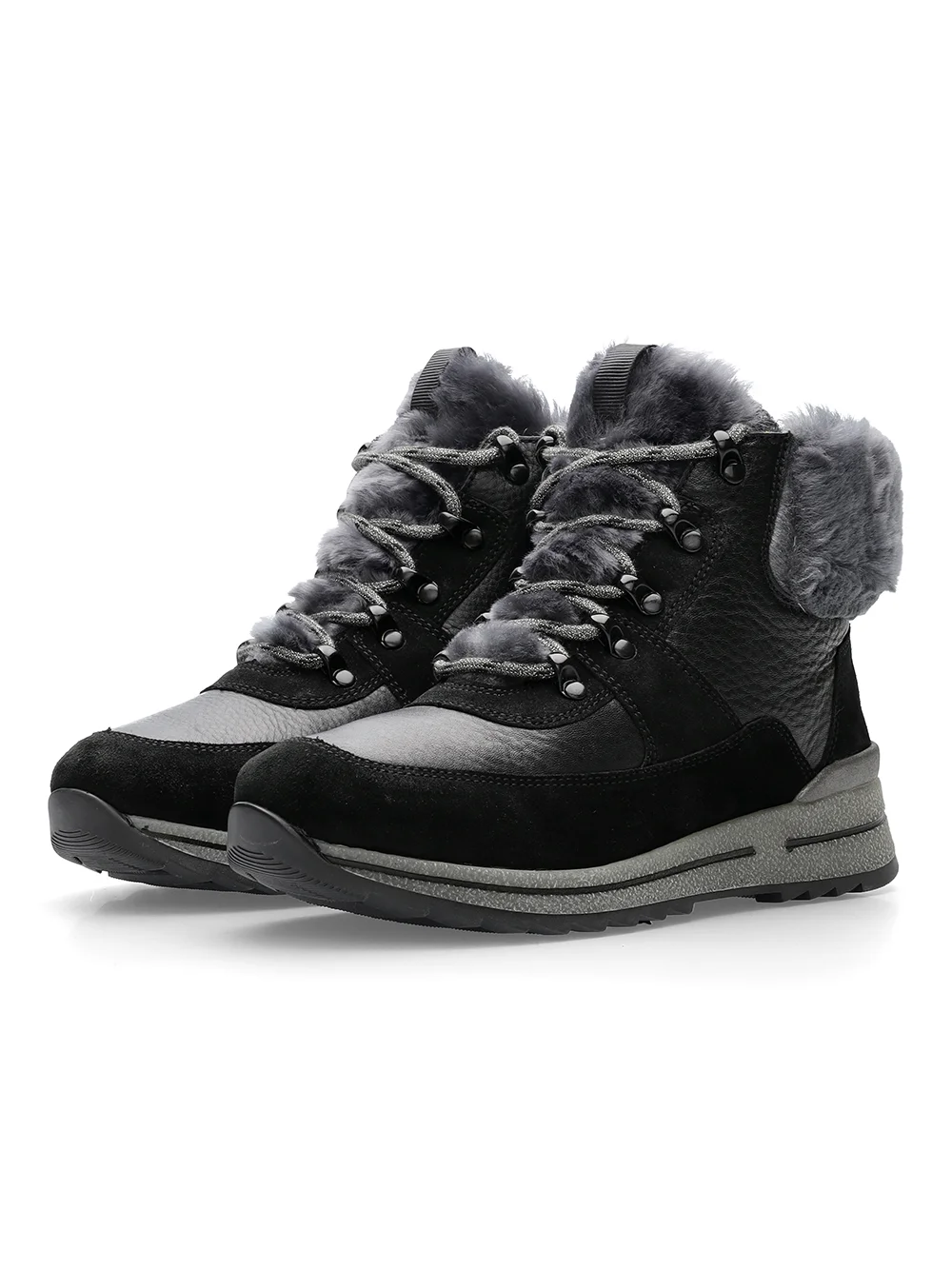 Stiefel Osaka schwarz-grau