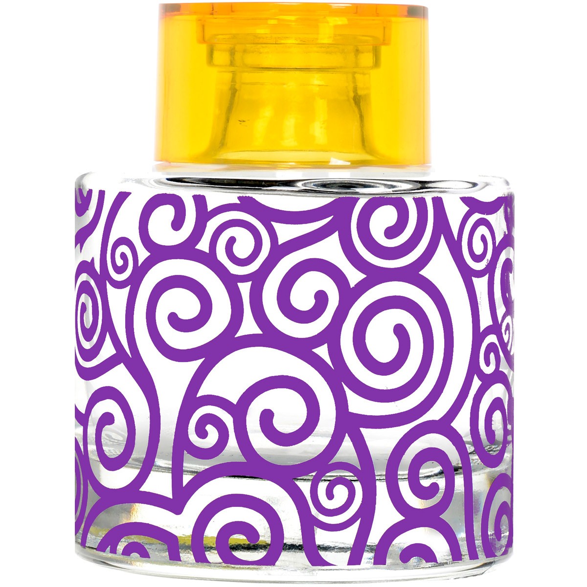 Contenant pour bouquet parfumé - Sérigraphie arabesque - Violet - 200 ml