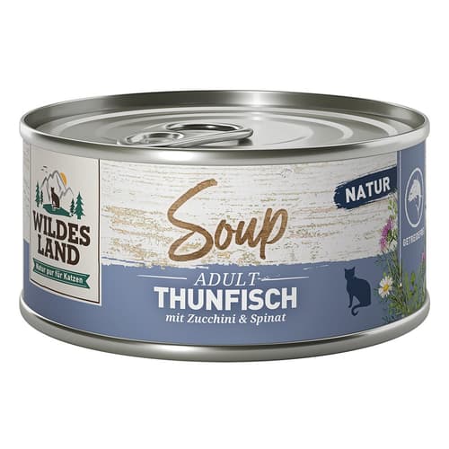 Wildes Land Soup Thunfisch mit Zucchini & Spinat 80g