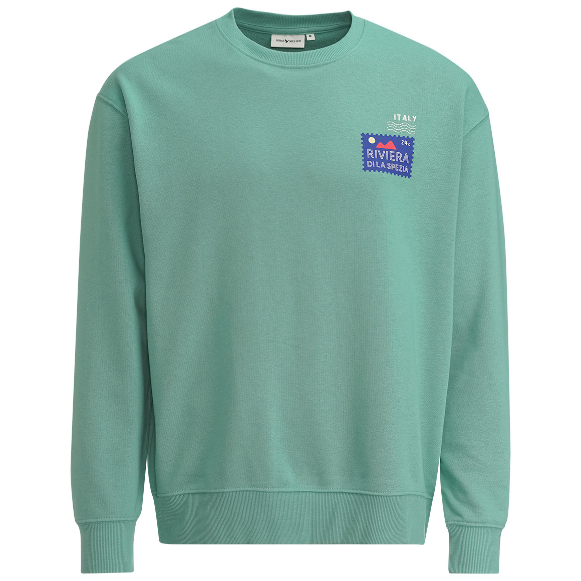 Jonas Nielsen Herren Sweatshirt mit Backprint grün
