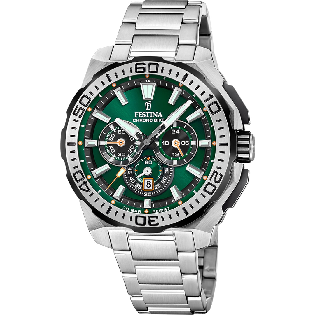 Festina Chrono Bike 2025 Grün / Silber