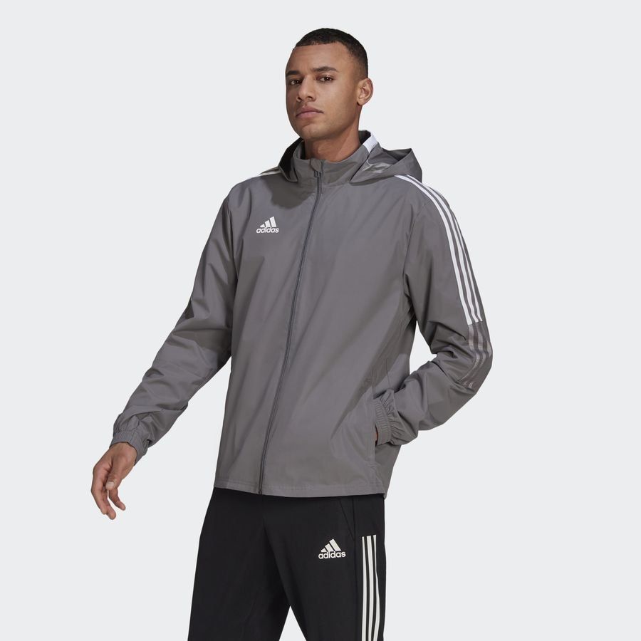 adidas Veste d'Entraînement All Weather Tiro 21 - Gris/Blanc