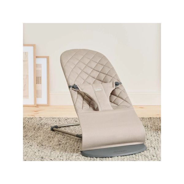 BabyBjörn Bliss Cotton Wipstoel - Zandgrijs