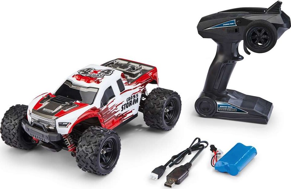 Revell Control - X-Treme Cross Storm Fjernstyret Monster Truck - 1:18 - Rød Hvid - 24830
