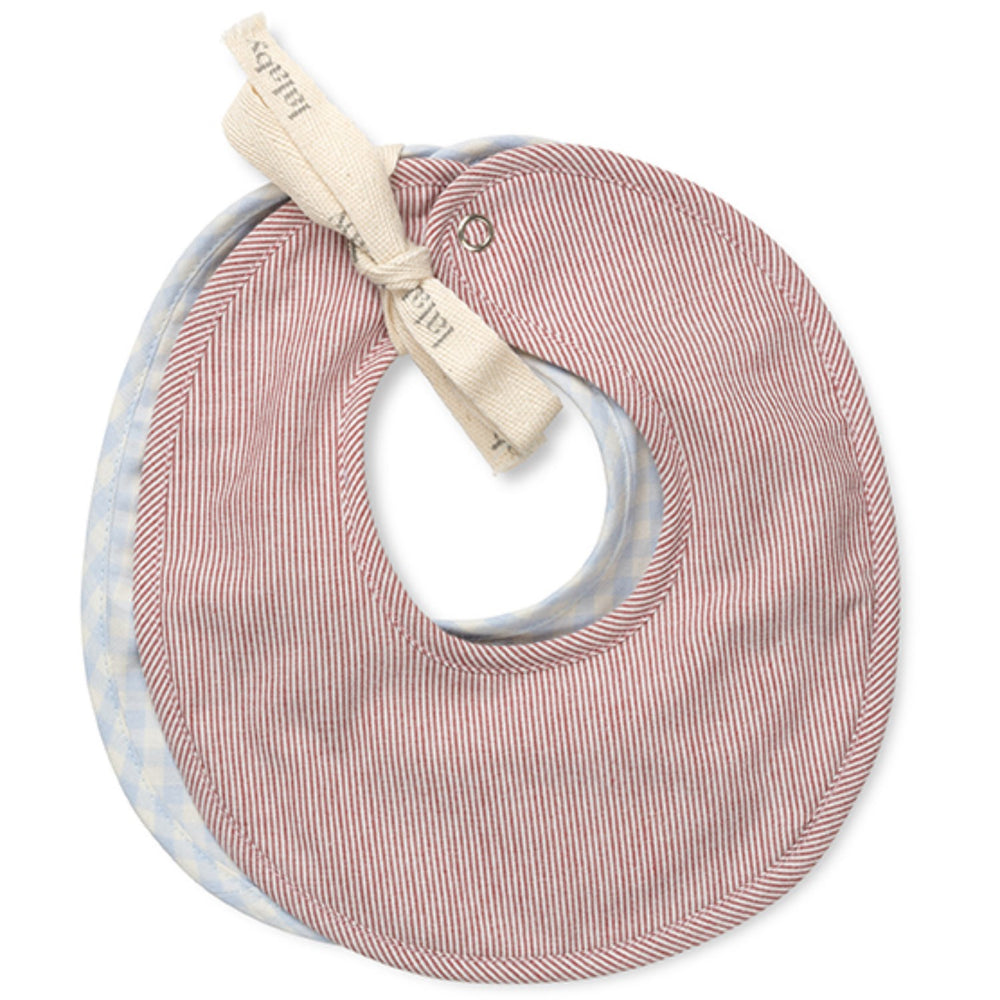 Køb Lalaby Berry Stripe Bibi Hagesmæk 2-Pak