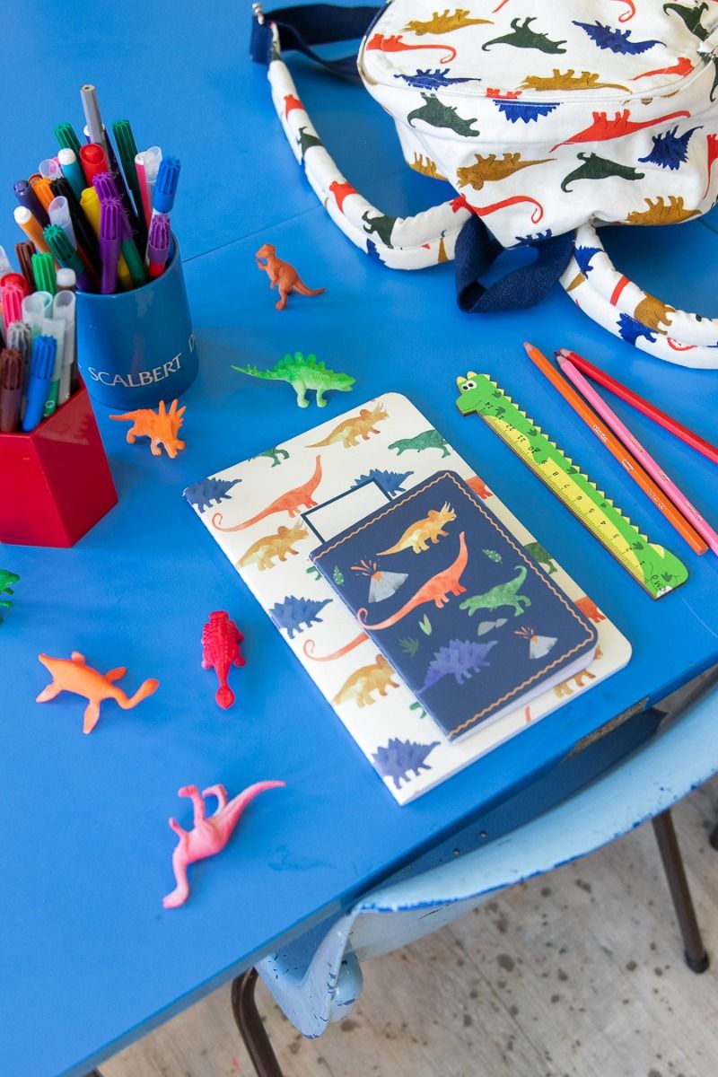 Petit carnet de notes motifs dinosaures Mercredi et Patati