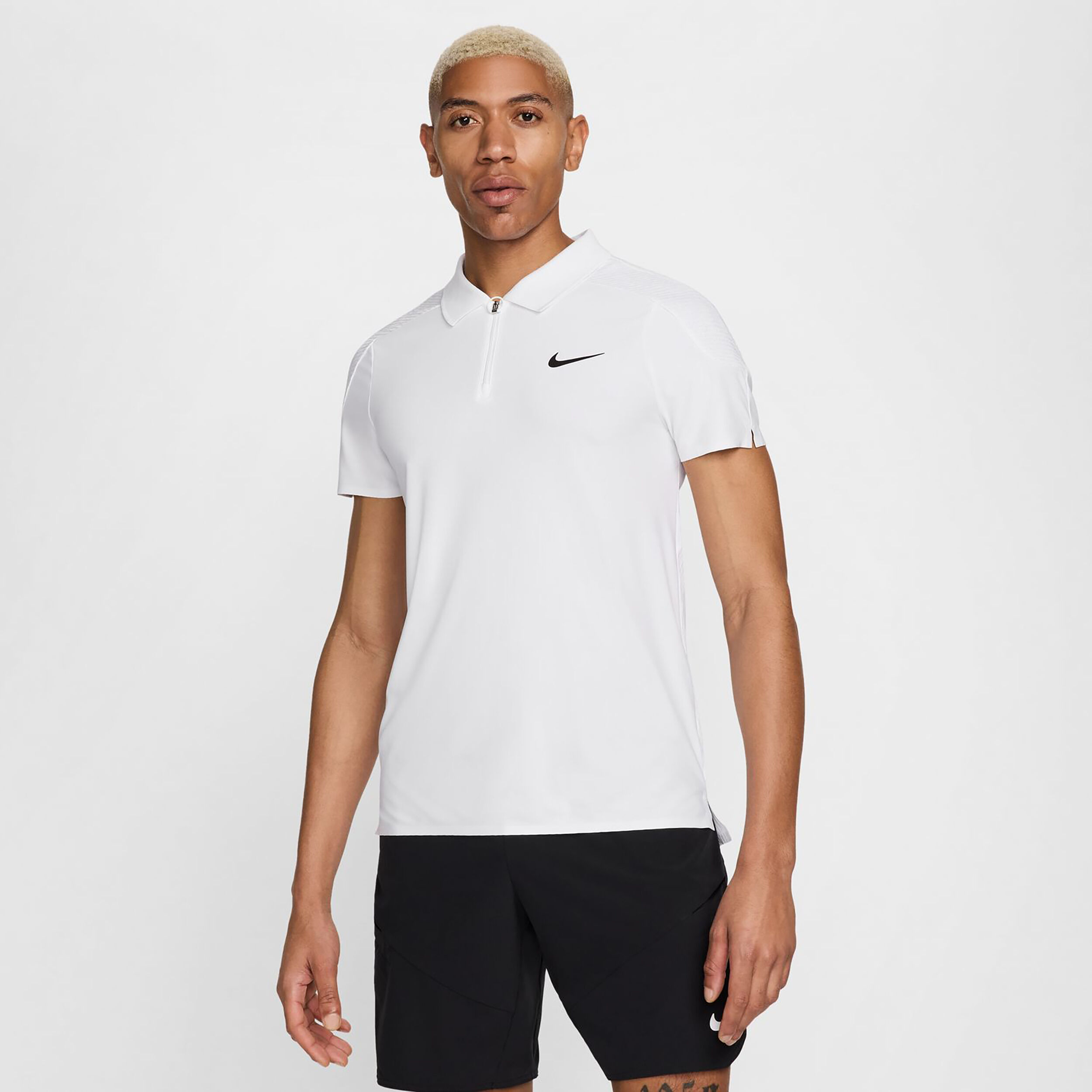 Nike Dri-Fit Court Advantage Polo Hommes - Blanc , Or
