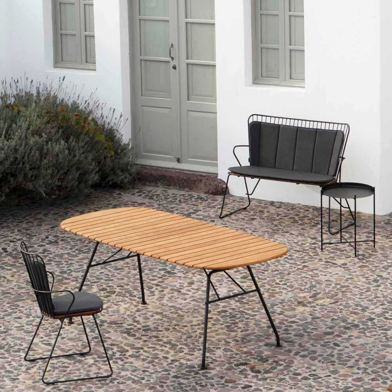 Houe Paon tuinbank zwart