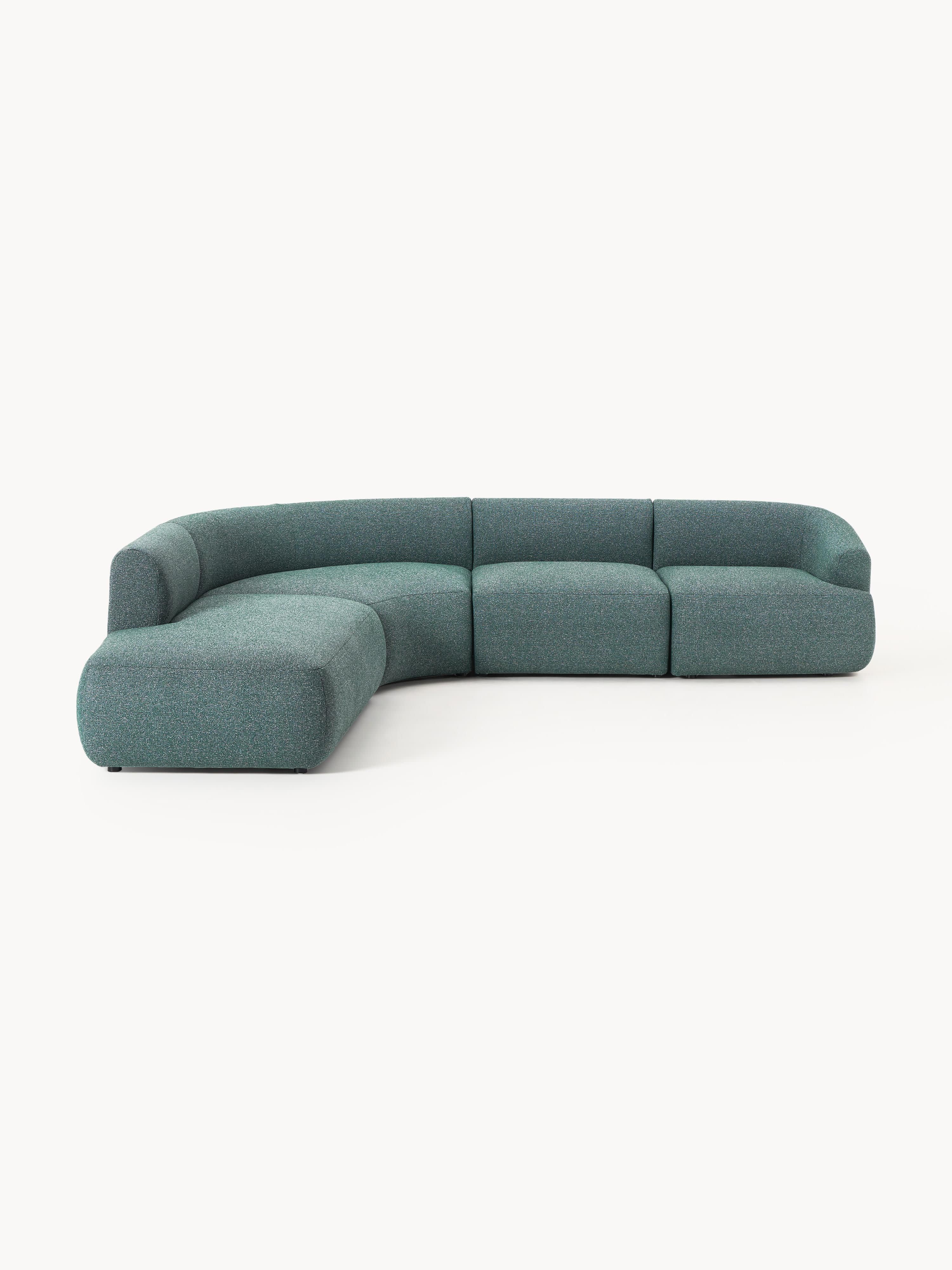 Modulaire bouclé hoekbank Sofia (4-zits)