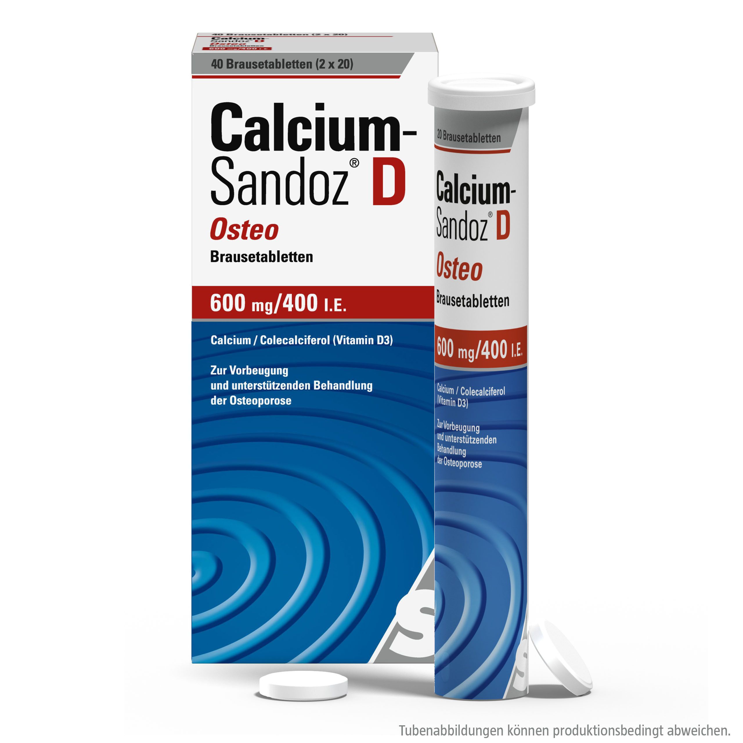 Calcium-Sandoz® D Osteo 600 mg/ 400 mg I.E.