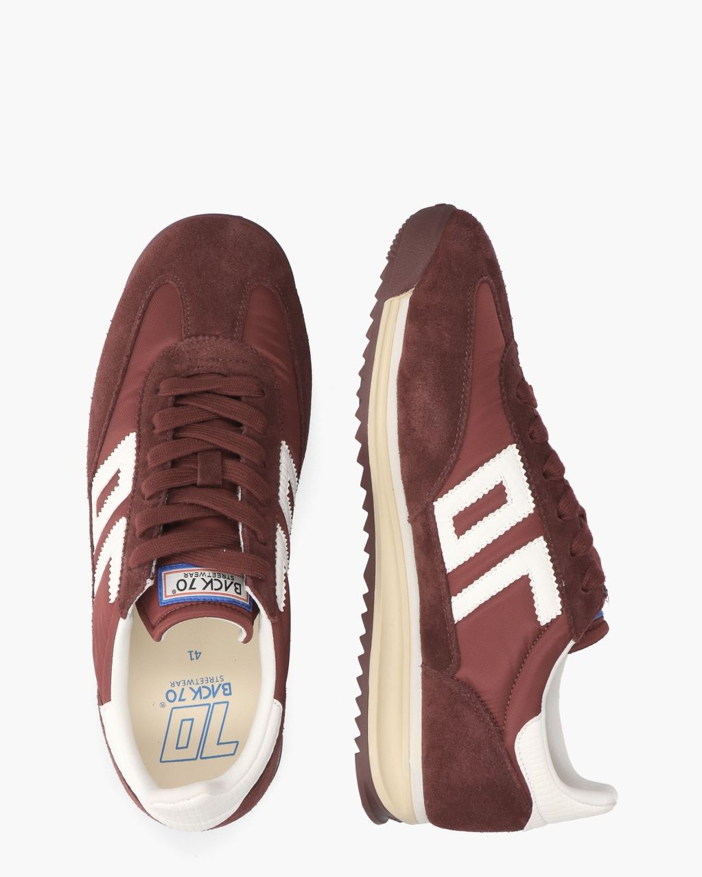 Back 70 Jogger Bordeauxrood/Wit Herensneakers