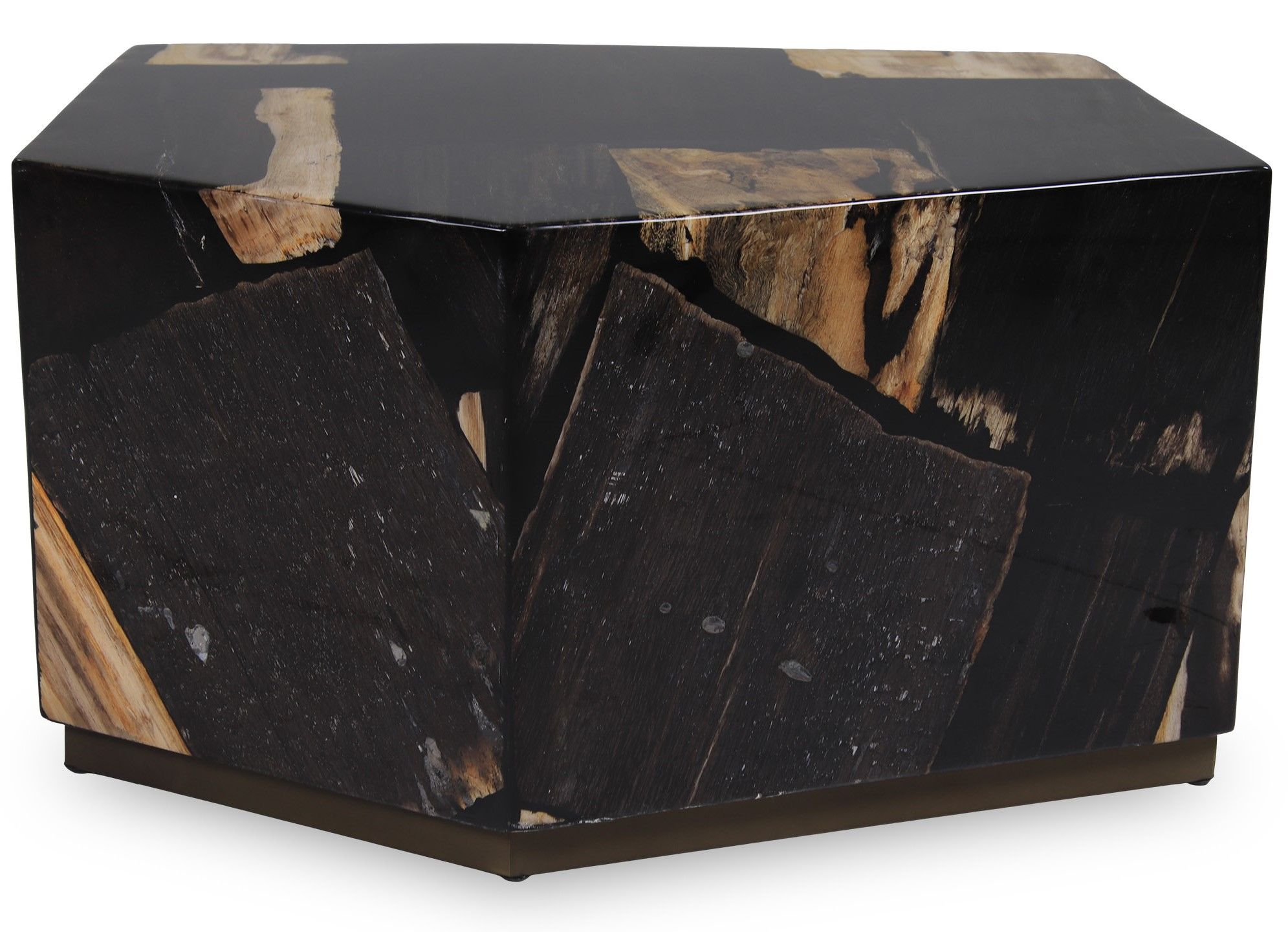 Salontafel Petrified Wood Medium 706818 Rayn B53 x D66 x H35 cm