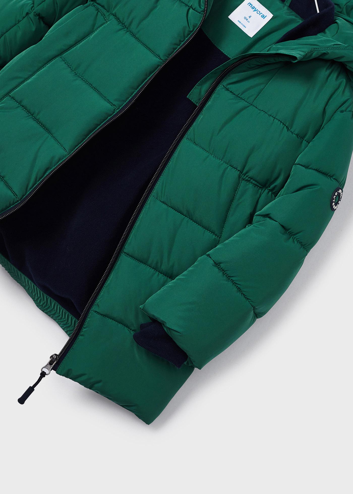 Jaqueta bomber longa para meninos
