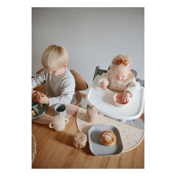 Mushie Set de table en silicone | Beige