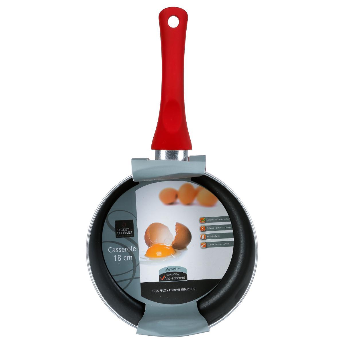 CASSEROLE 18CM ALUMINIUM INDUCTION ESSENTIELLE