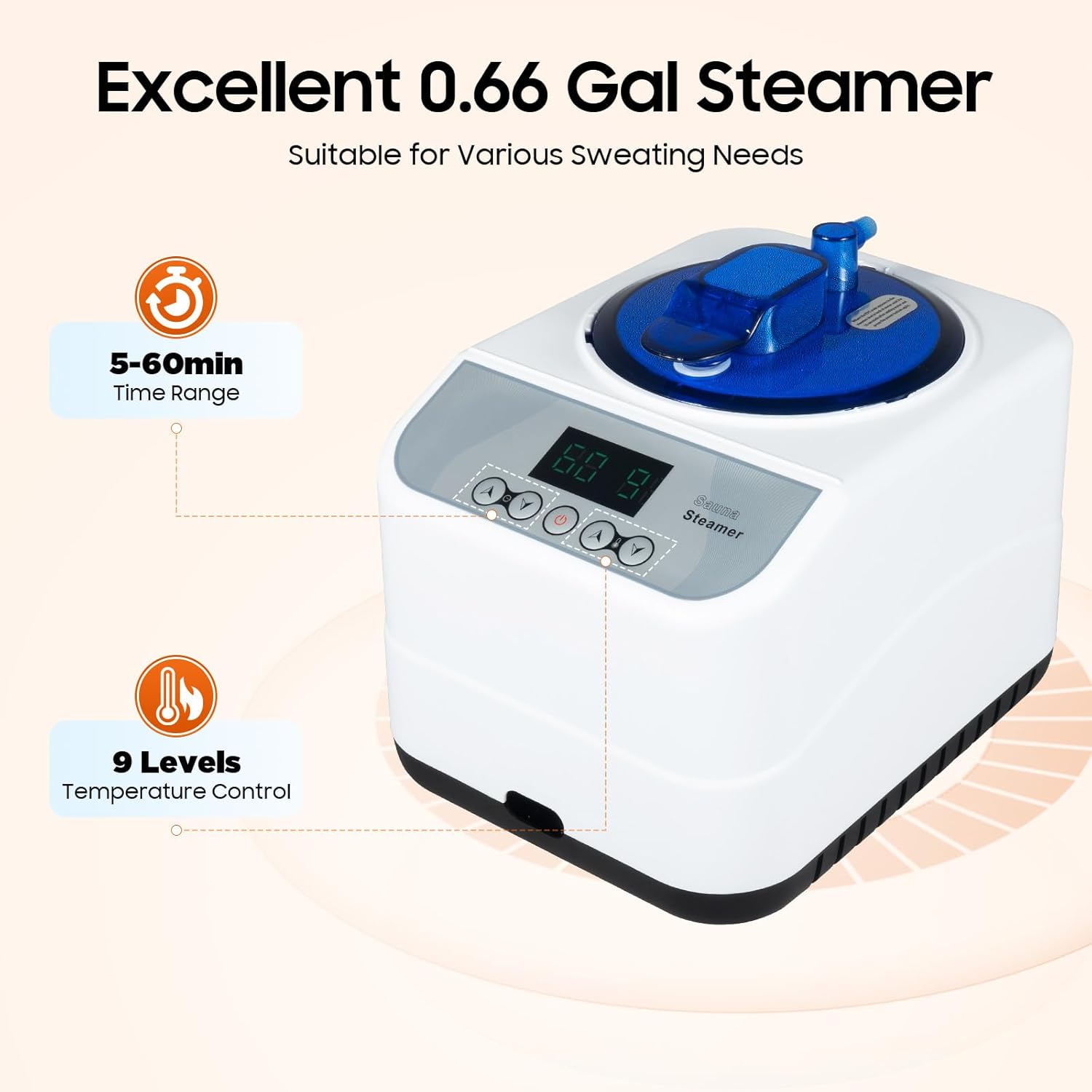 Dampfsauna Tragbar 230V mit Saunazelt Dampferzeuger Klappstuhl 1350W Mobile Sauna Zelt mit Fernbedienung Sauna Indoor Dampfsauna für zuhause Heimsauna 3L-Wassertank 9-Temperaturstufen 5-60min-Timer