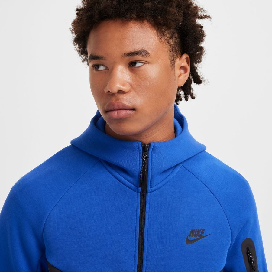 Nike Sweat à Capuche Tech Fleece 24 FZ Coupe-Vent - Bleu/Noir
