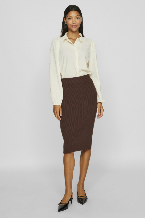 Vila beige dames blouse