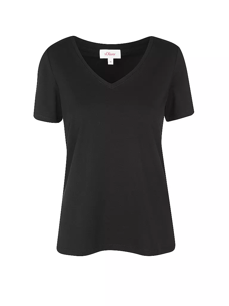 S.OLIVER T-Shirt  schwarz