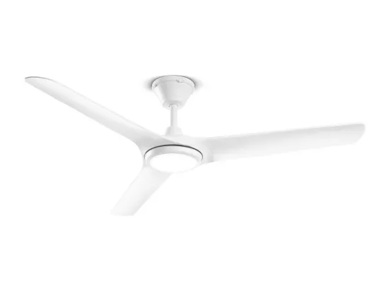 Ventilateur de Plafond avec Lumière Perenz 7194 B CT Blanc d. 142 cm, 3 Pales, 9 Vitesses, Moteur DC 25W, Silencieux