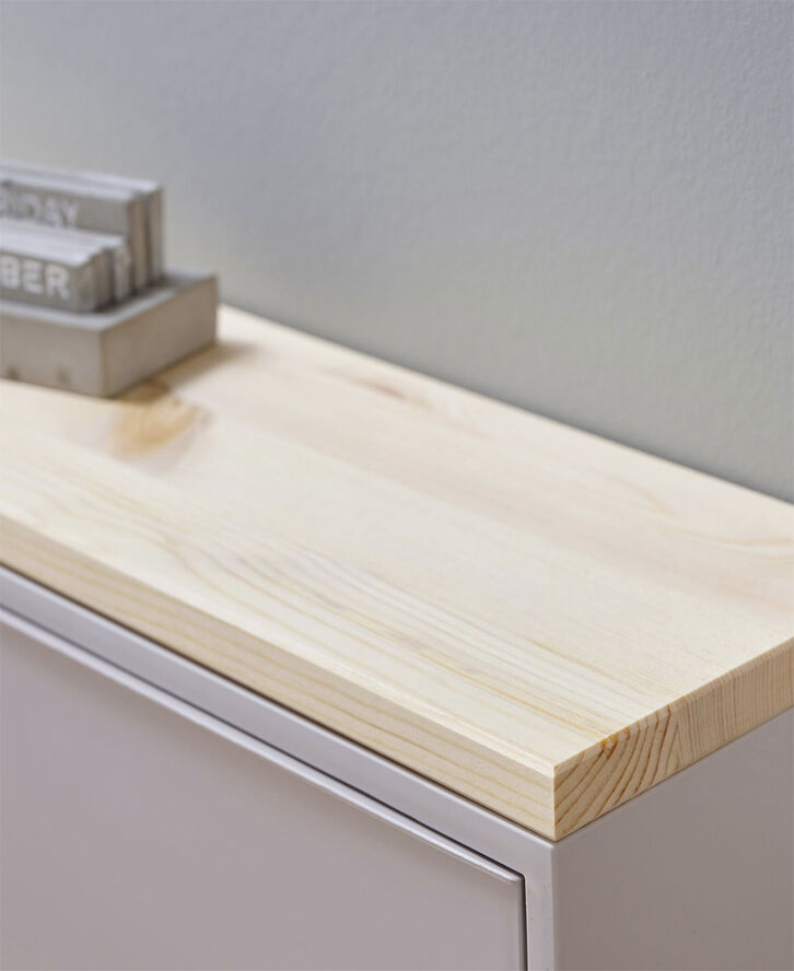 RECOLLECTOR Floating wooden shelves White oil