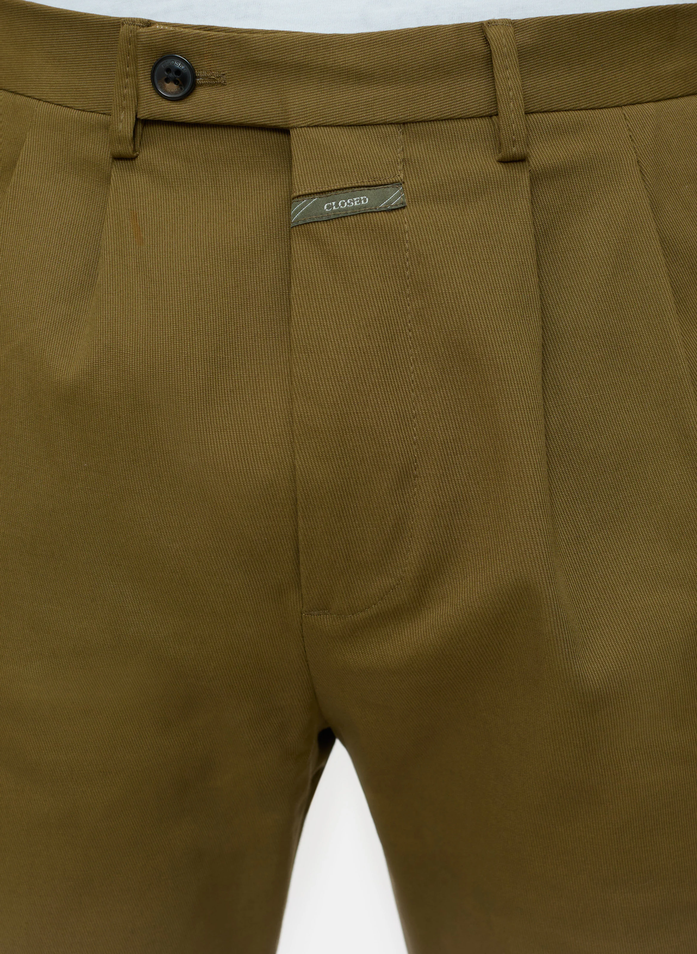 BERGEN - Chino en sergé de coton stretch| Doré