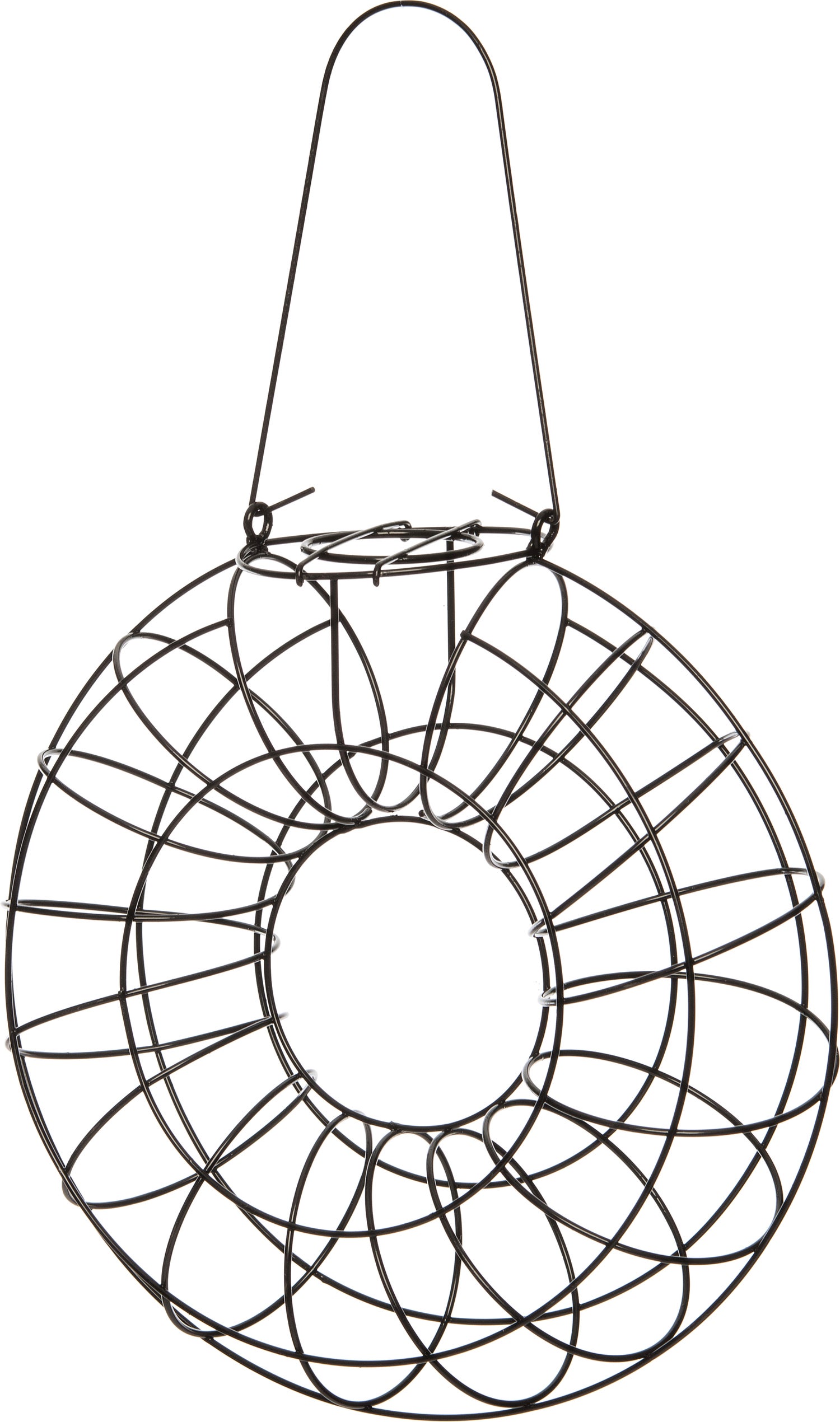 Intratuin vetbolhouder zwart 24 x 8 x 24 cm