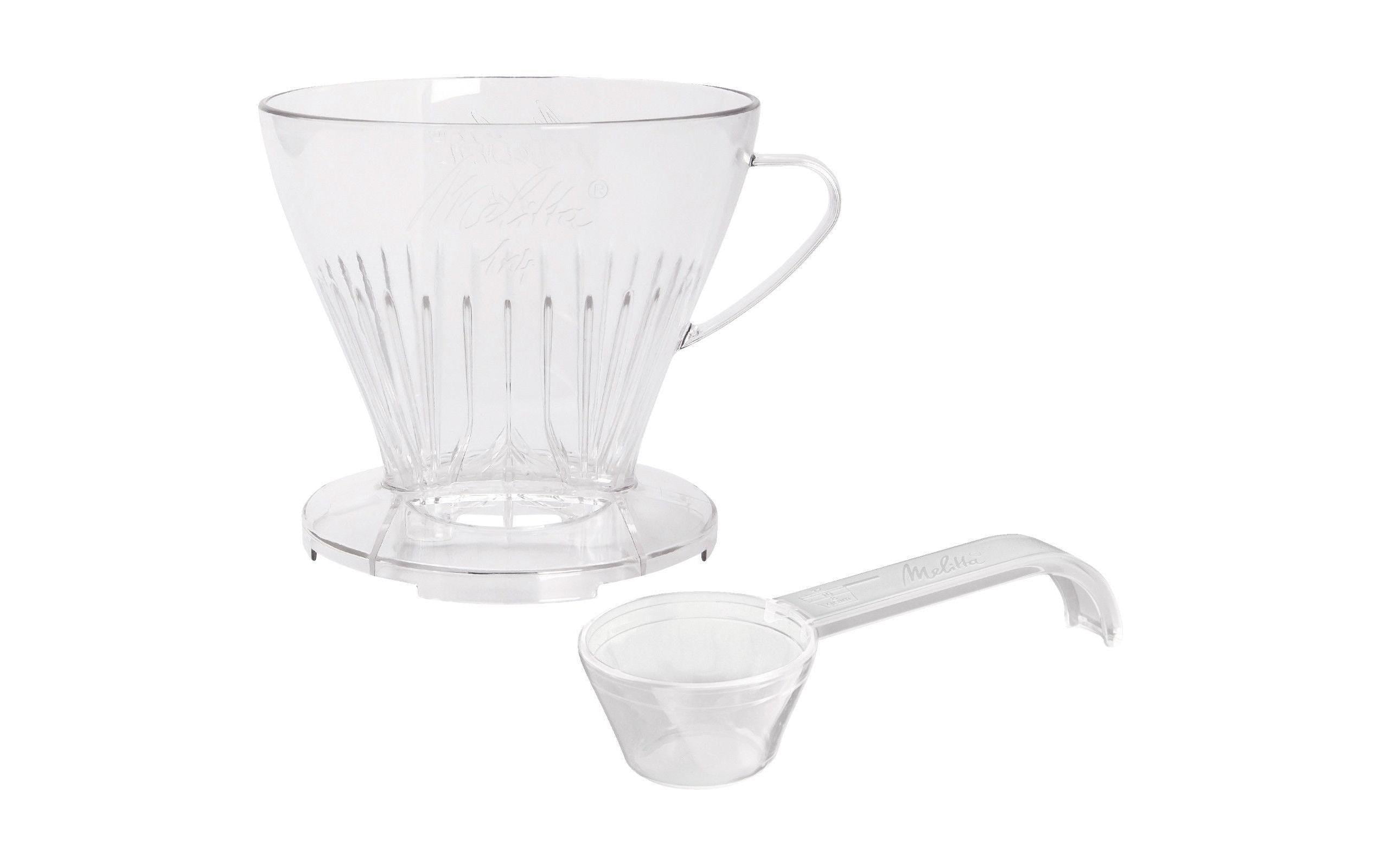 Kaffeefilter 1x4 1 StückKaffeefilter und Dosierlöffel aus Kunststoff