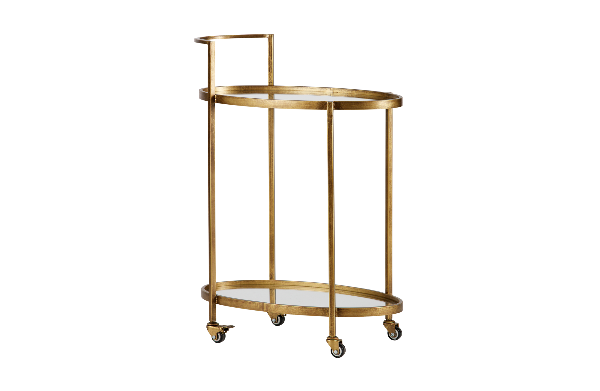 Trolley Push Push trolley metaal antique brass