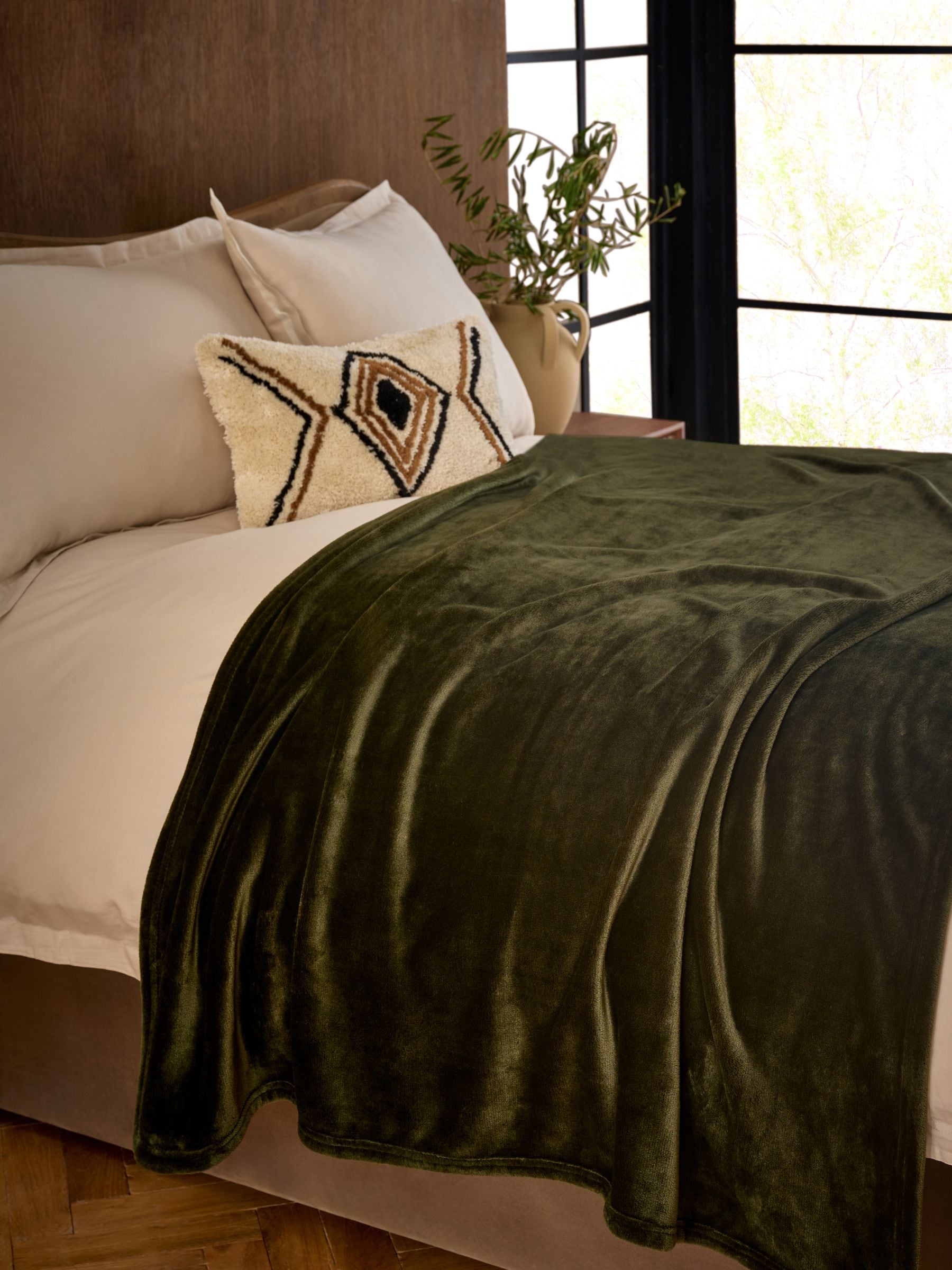 Pluche fleece sprei