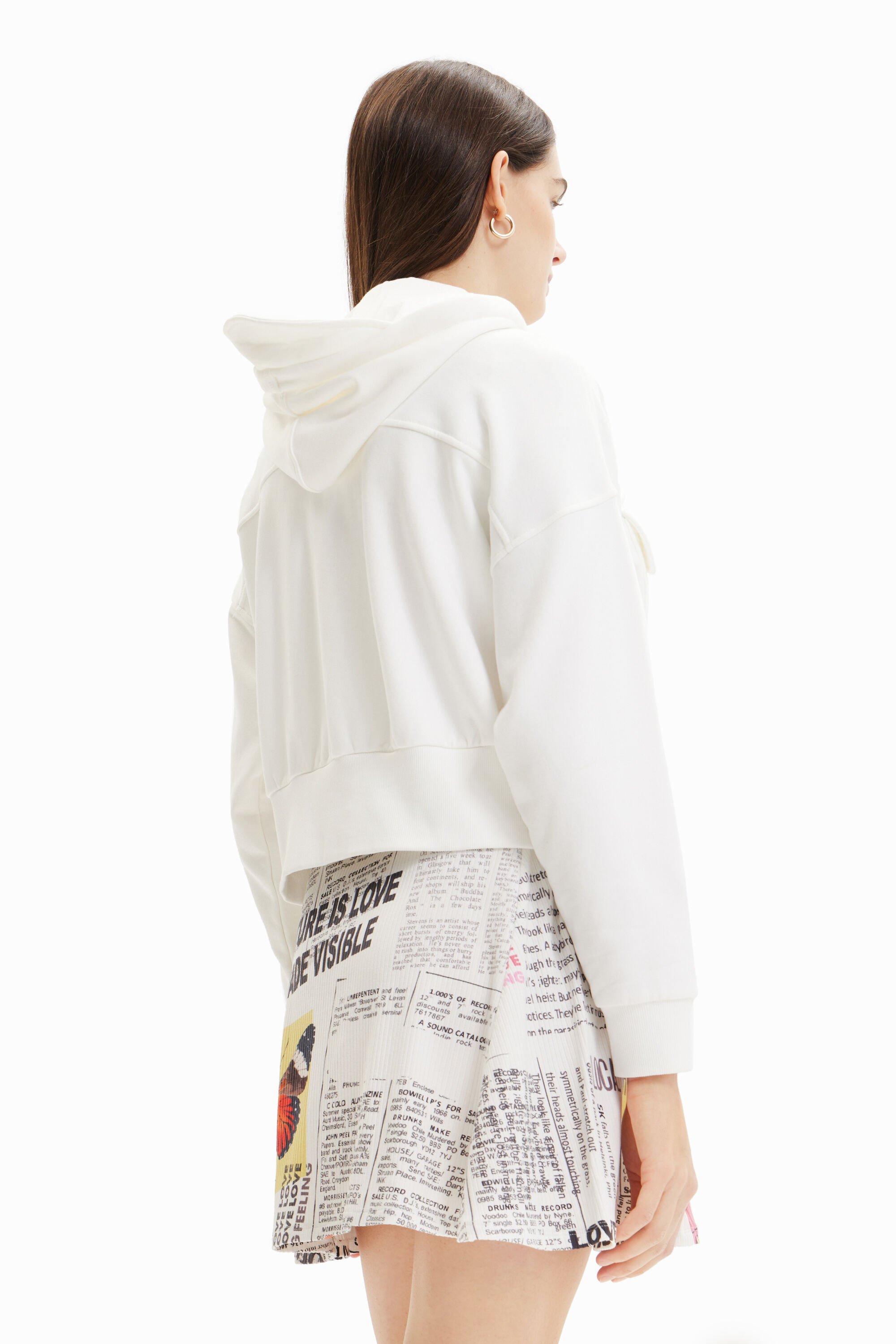 Sweat-shirt oversize poches