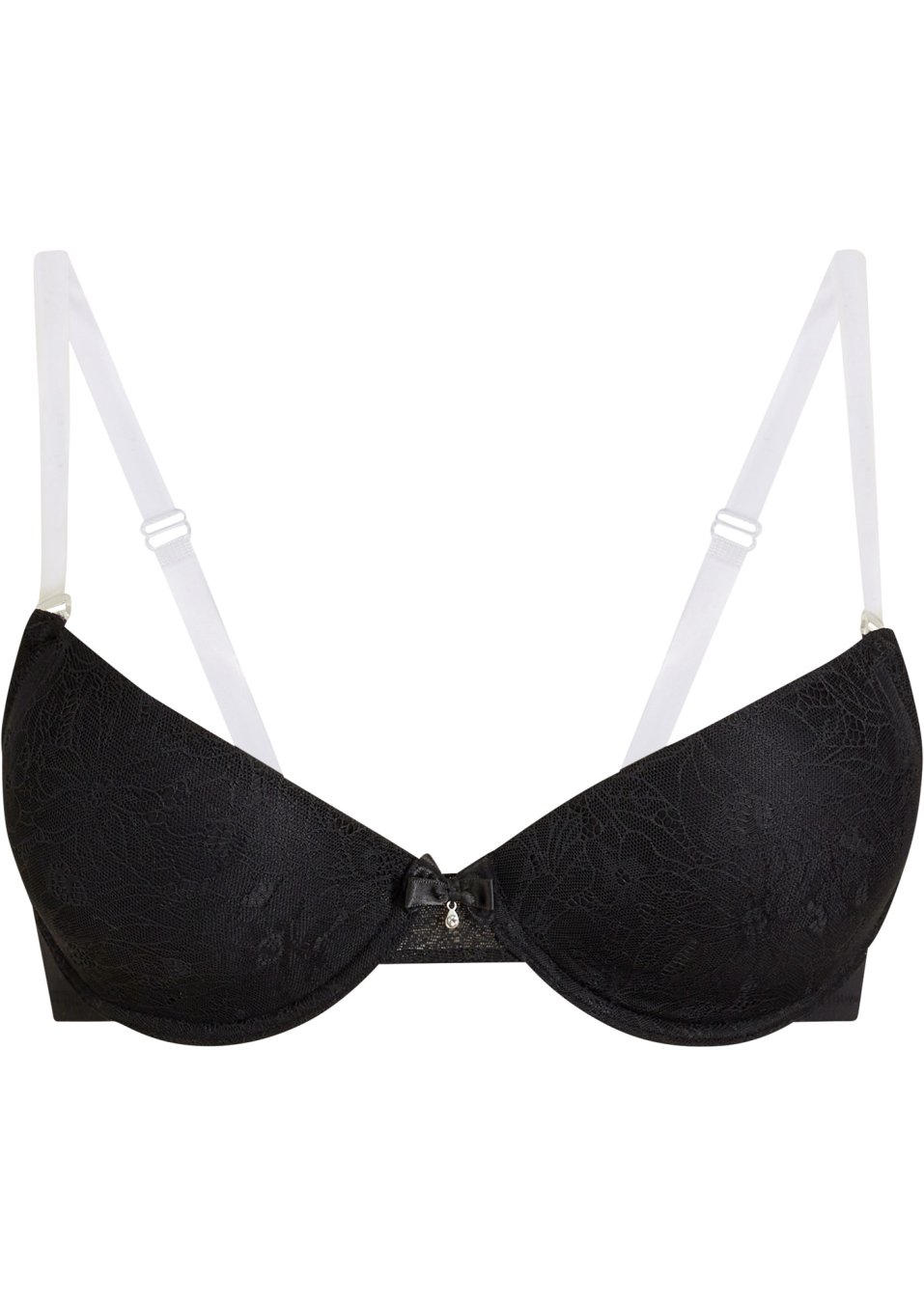Soutien-gorge multi-positions à coques et à armatures avec bretelles transparentes