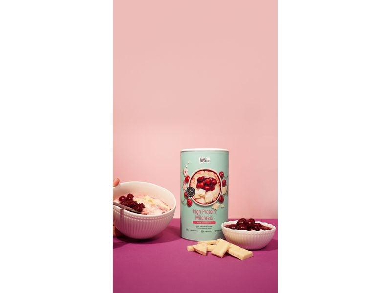 Shape Republic Milchreis weisse Schokolade-Kirsche 560 g Mahlzeitenersatz mit Süssungsmitteln