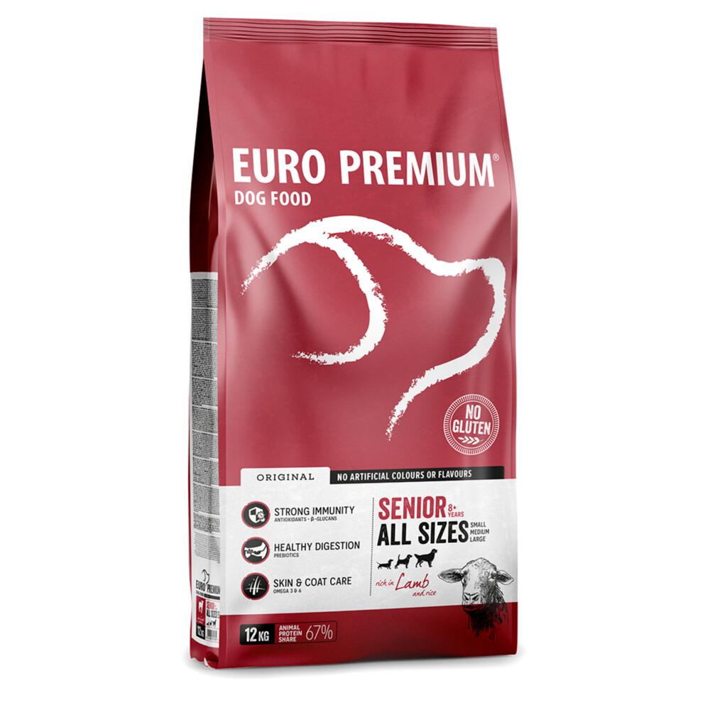 Euro-Premium Senior Lam - Rijst12 kg