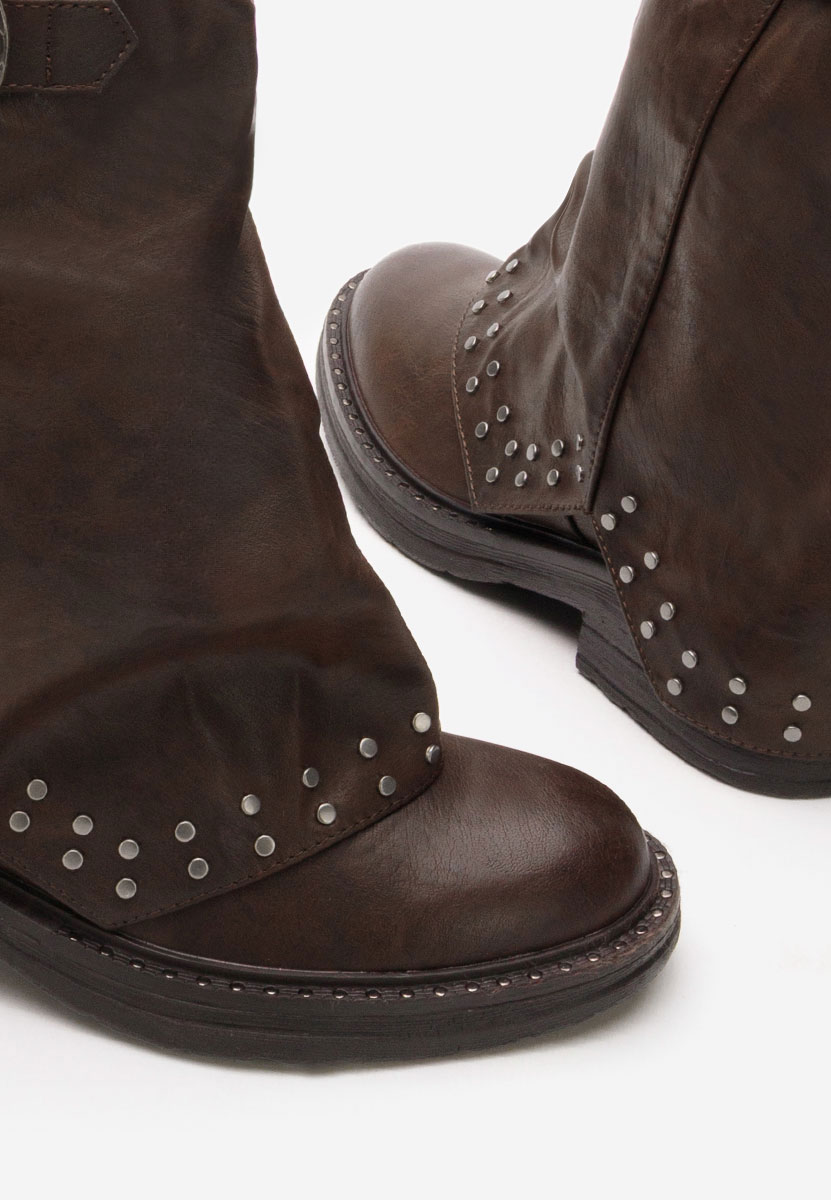 Bottes courtes femme brunes Arvion