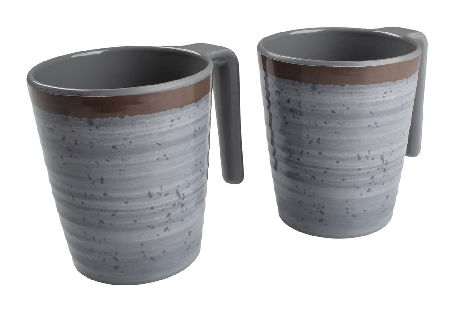 Bo-Camp Halo L set van 4 melamine mokken - Grey