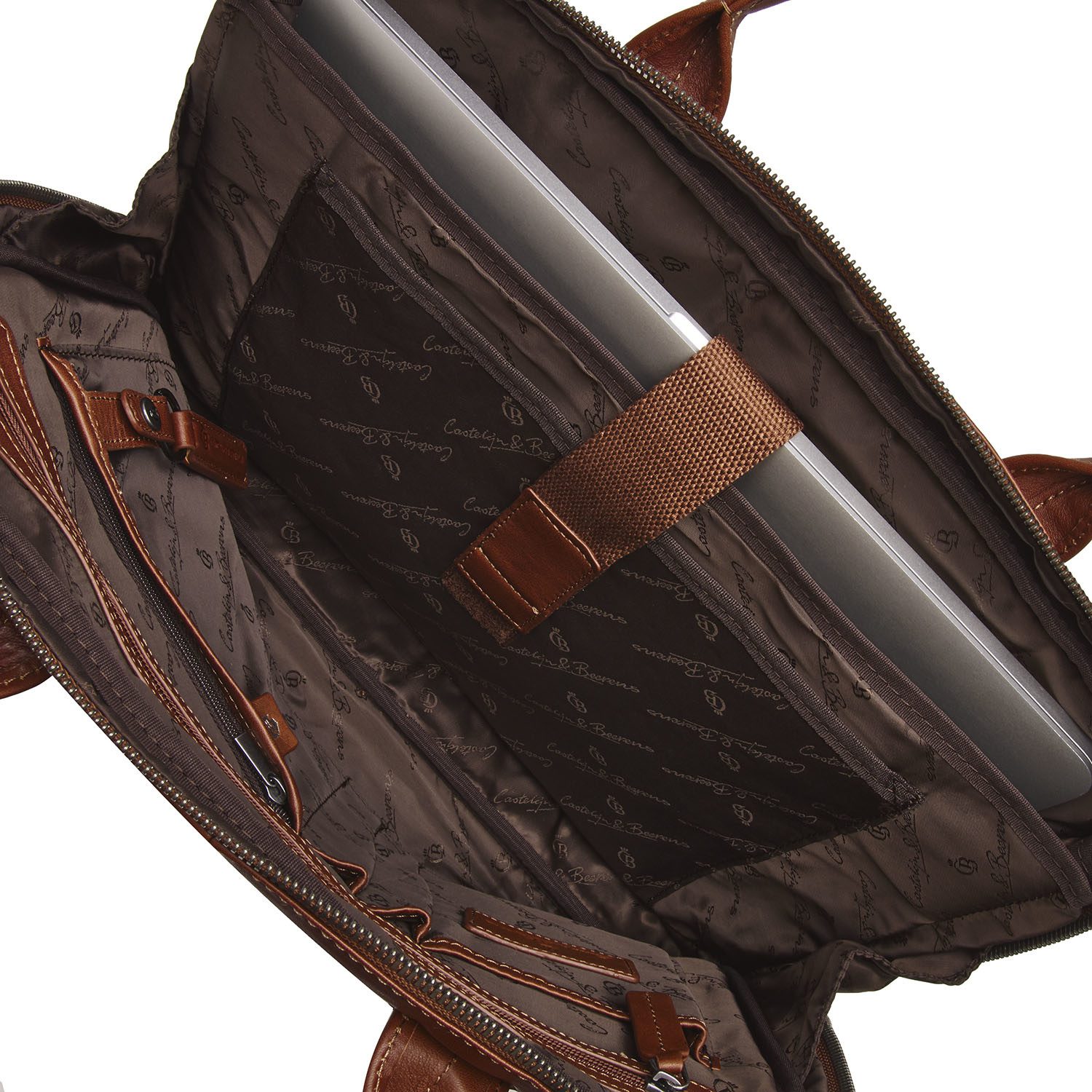 Castelijn & Beerens Firenze Laptoptas 15,6 inch + Tablet RFID Cognac