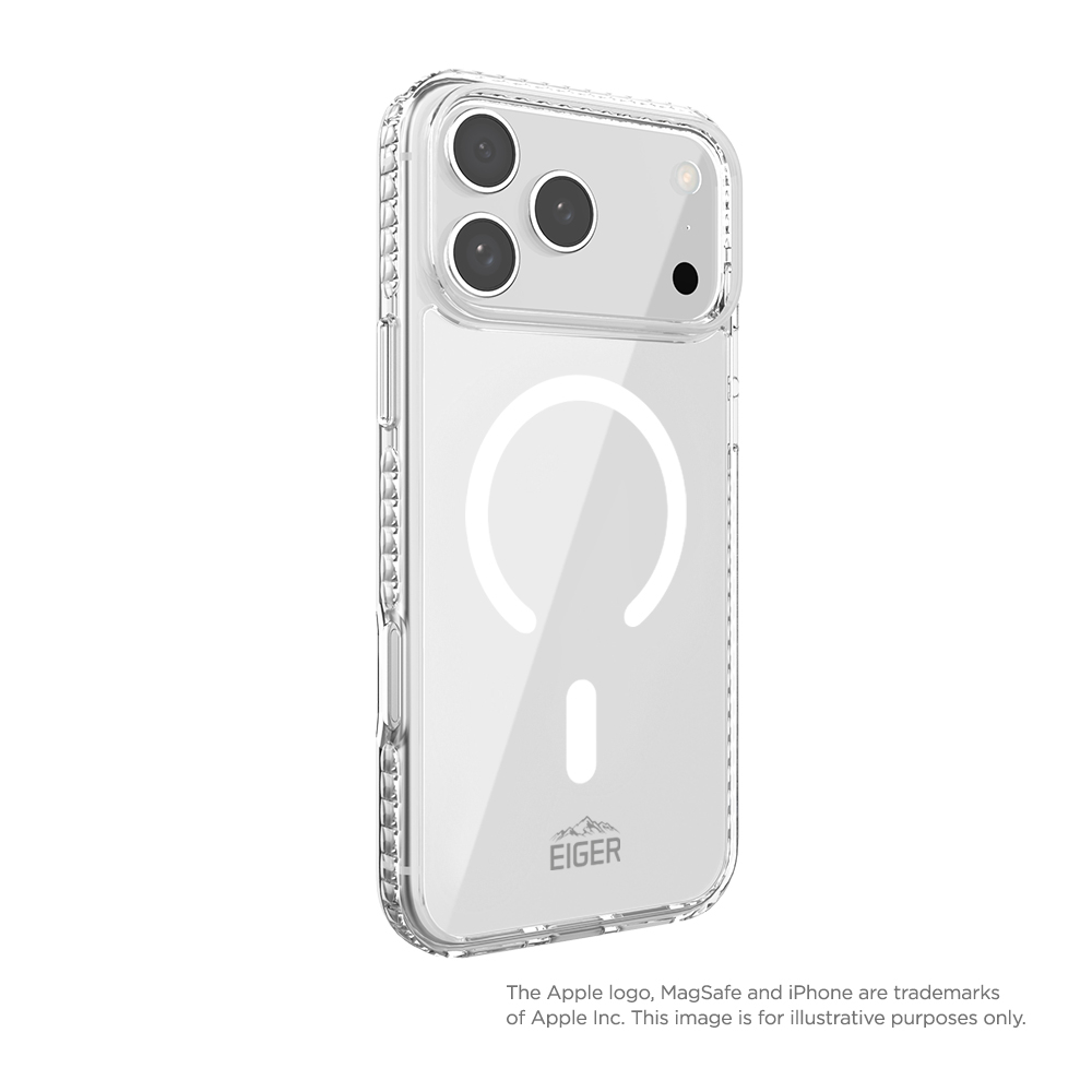 iPhone 17 Pro Max MagSafe Ice Grip Case Hardcase Schutzhülle (EGCA00887) - Transparent