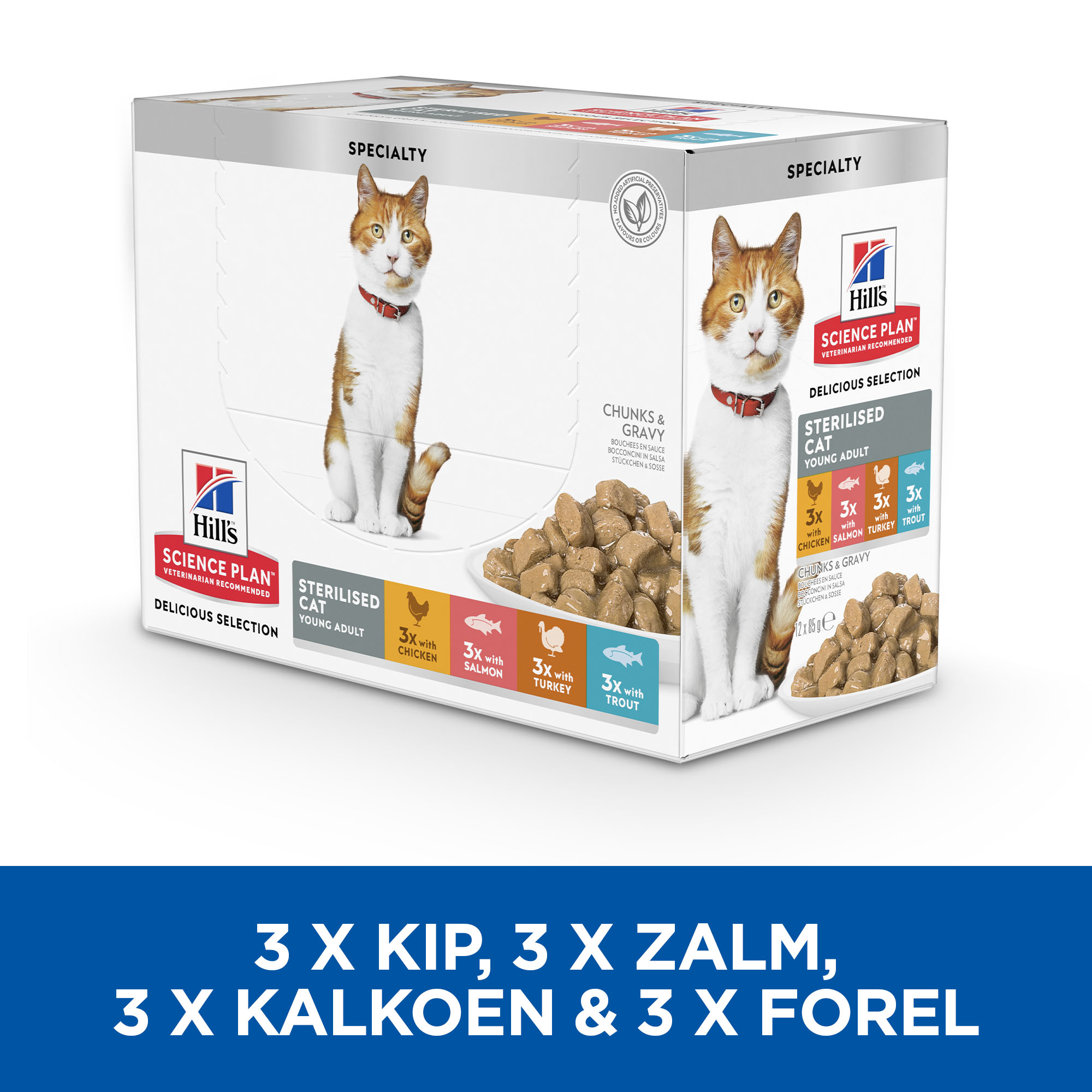 Hill's Science Plan - Feline Adult - Sterilised - Pouch Multipack