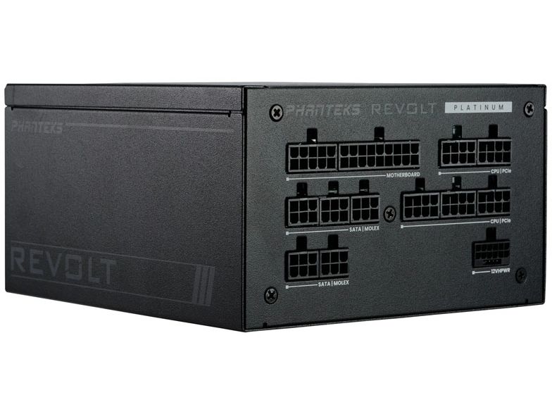 Phanteks Netzteil Revolt Platinum 1200 W Leistungsstarkes, vollmodulares 1200W Netzteil mit ATX 3.0 und PCIe 5.0 Unterstützung