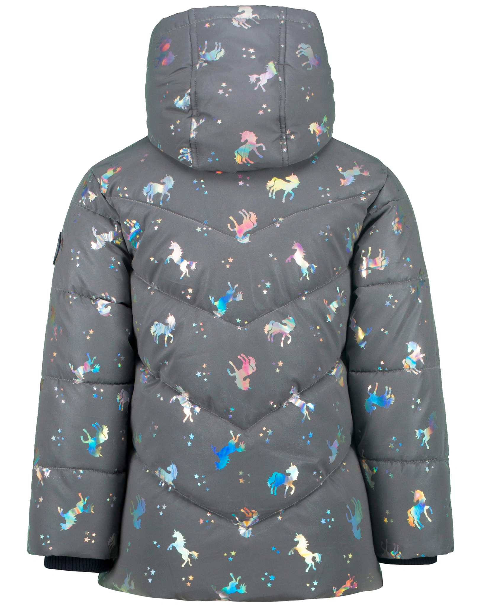 Steppjacke OUTDOOR - UNICORN AOP in dove grey