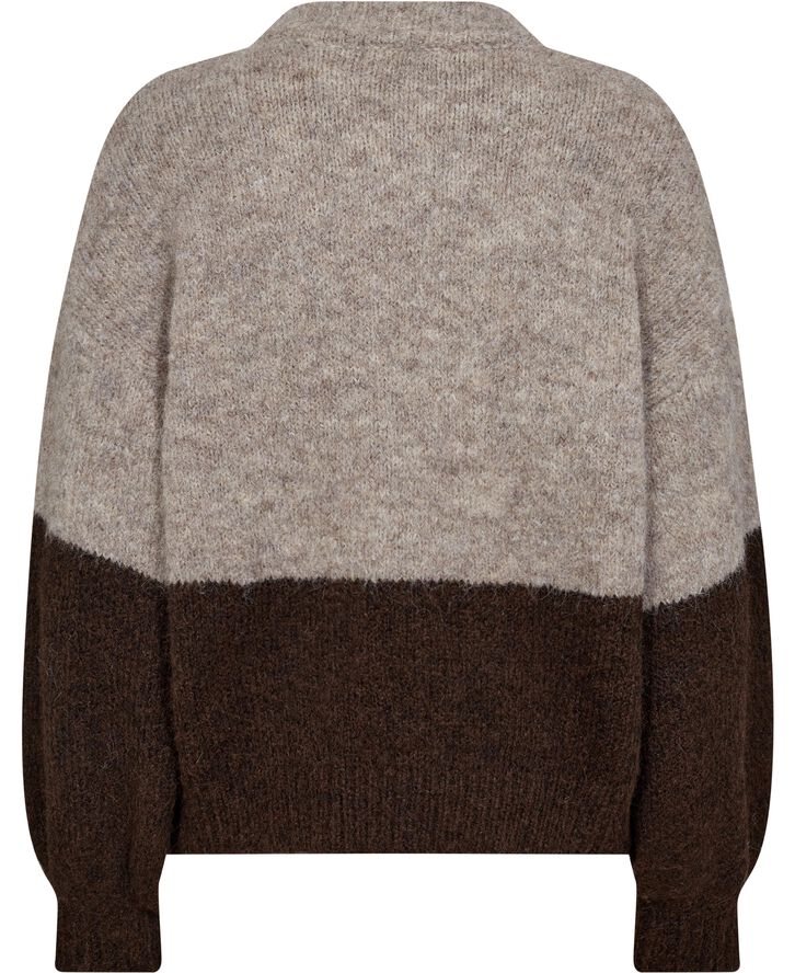 A-VIEW Patrisia new block knit Brown/sand