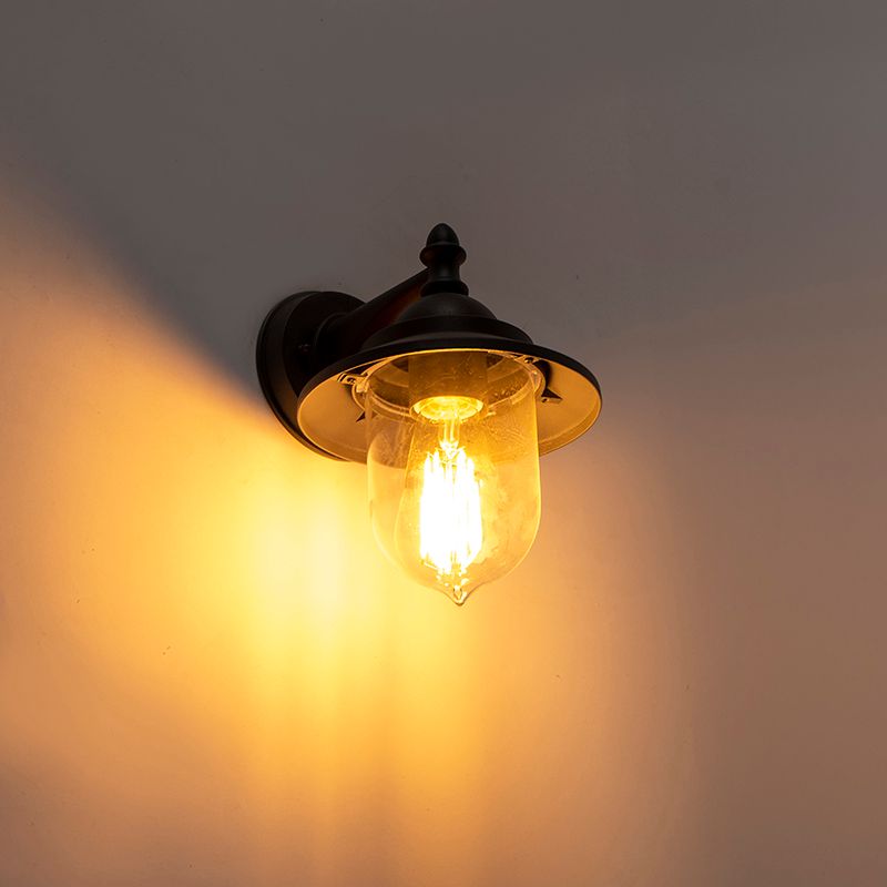 Romantische buitenwandlamp donker grijs - Oxford