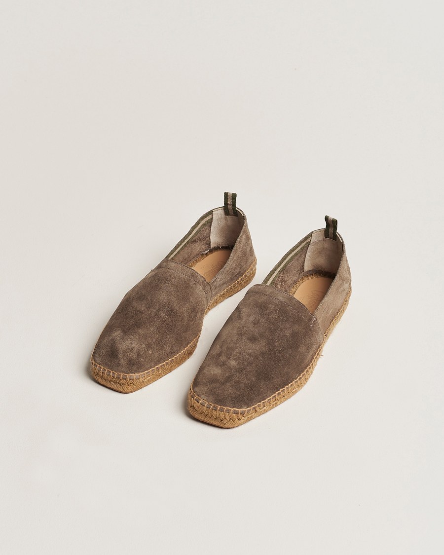 Castañer Pablo Casual Suede Espadrilles Topo